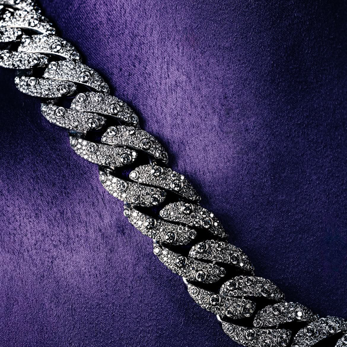 Iced Out Miami Cuban Link Chain - VVS Moissanite